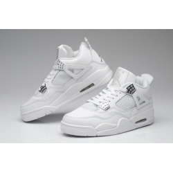 Air Jordan 4 Men Shoes All White