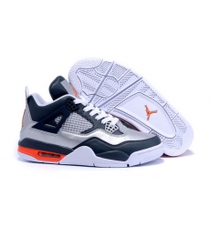 Air Jordan 4 Men Shoes Navy Silver White