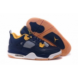 Air Jordan 4 Men Shoes Navy Yellow