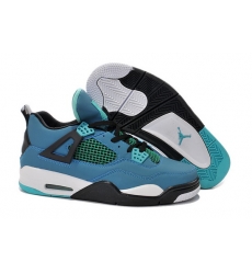 Air Jordan 4 Men Shoes Teal Black White