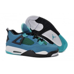 Air Jordan 4 Men Shoes Teal Black White