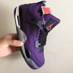 Air Jordan 4 Retro All Purple Men Shoes