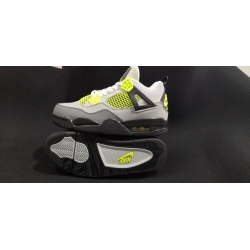 Air Jordan 4 Retro Grey Light Green Men Shoes