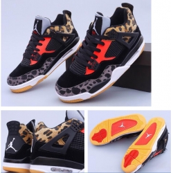 Air Jordan 4 Retro Leopard Print Men Basketball Shoes