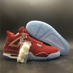 Air Jordan 4 Retro Men Shoes Full Red