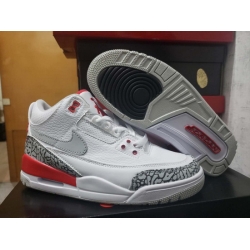 Men Air Jordan 4 Retro Men Shoes White Gray Red