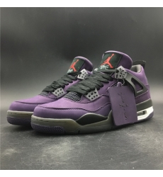 Nike Air Jordan 4 Purple Joint Limited Edition Men Shoes