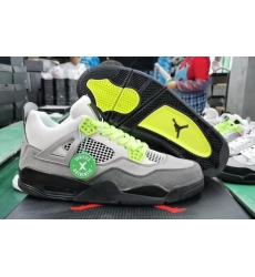 Nike Air Jordan 4 Retro Apple Green Nike Air Back Logo Men Shoes