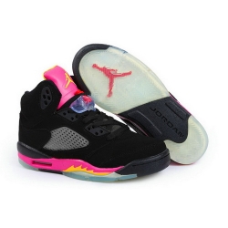 2013 News Air Jordan 5 V Shoes Black Pink Shoes For Sale