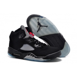 Air Jordan 5 Men Shoes Black Gray Red