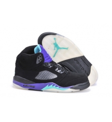 Air Jordan 5 Men Shoes Black Pruple