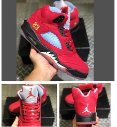 Air Jordan 5 Retro 2020 Red Gold 23 Letters Men Shoes