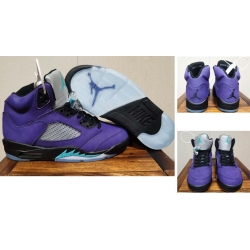 Air Jordan 5 Retro Men Shoes Purple Grape