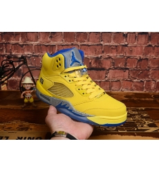 Air Jordan 5 Retro New NBA Warriors Men Shoes