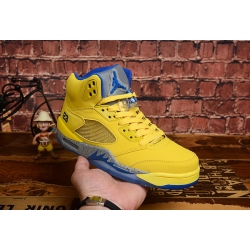 Air Jordan 5 Retro New NBA Warriors Men Shoes