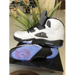 Air Jordan 5 Retro Paris Saint Germany White Men Shoes