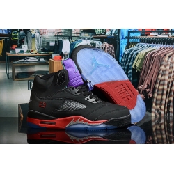 Nike Air Jordan 5 Men Shoes Black Red