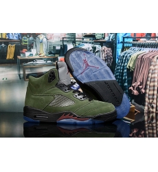 Nike Air Jordan 5 Retro Army Green Men Shoes