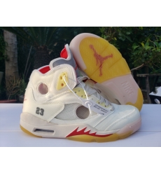 Nike Air Jordan 5 Retro OFF-WHITE X AIR JORDAN 5 Men Shoes