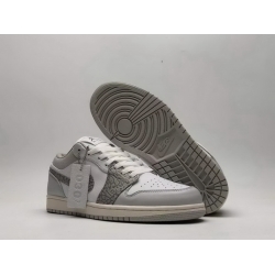 Air Jordan 1 PD Men Shoes Gray White 23F 044