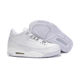 Air Jordan 3 Men Shoes All White