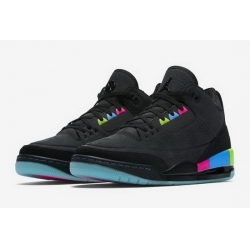 Air Jordan 3 Retro Black Rainbow Men Shoes