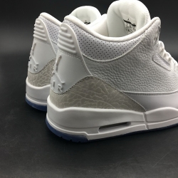 Men Air Jordan 3 Men Shoes Pure White