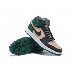 Air Jordan 1 Retro Dark Green Black Pink Women Shoes