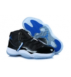 Air Jordan 11 Shoes 2014 Womens Grade AAA Black White Blue