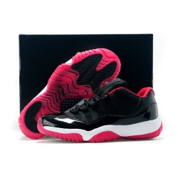 Air Jordan 11 Shoes 2015 Womens Low GS Citrus Black White Red