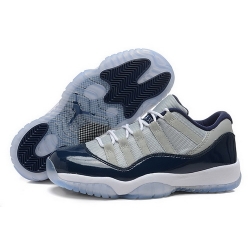 Air Jordan 11 Shoes 2015 Womens Low Grey Black White