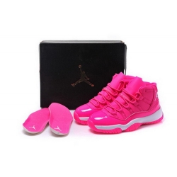 Air Jordan 11 Shoes 2015 Womens Pink White