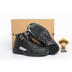 Air Jordan 12 Retro Women Shoes Black