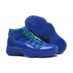 Girls Air Jordan 11 GS Hornets Purple Teal Womens Shoes