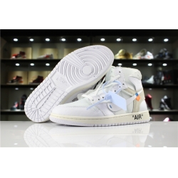 Off White Air Jordan 1 Women Shoes White