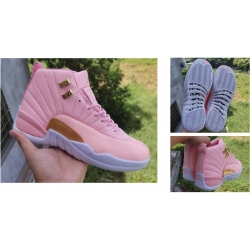 Women Air Jordan 12 Retro Fluorescent Pink  Shoes