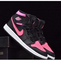 Women Nike Air Jordan Black Pink Shoes