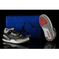 Air Jordan 3 Shoes 2013 Womens New Style Black Grey Red