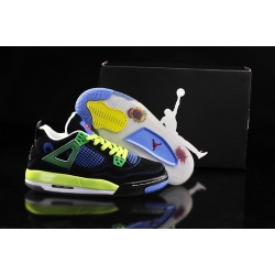 Air Jordan 4 IV Shoes 2013 Womens Official Black Green Blue