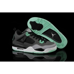 Air Jordan 4 Shoes 2013 Womens Black Grey Jade