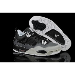 Air Jordan 4 Shoes 2013 Womens Black Grey White