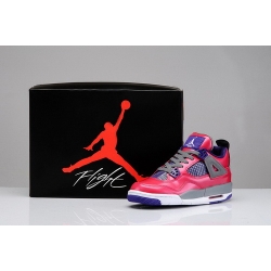 Air Jordan 4 Shoes 2013 Womens Pink Purple Grey