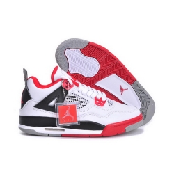 Air Jordan 4 Shoes 2013 Womens White Black Red