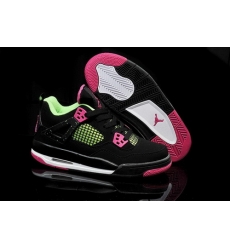 Air Jordan 4 Shoes 2014 Womens Black Rose