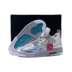 Air Jordan 4 Shoes 2015 Womens Eggs Silver Grey