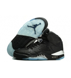 Air Jordan 5 Shoes 2014 Womens 3LAB5 Burst Pattern All Black