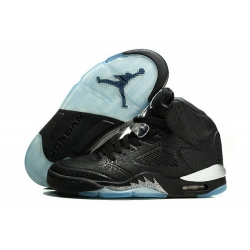 Air Jordan 5 Shoes 2014 Womens 3LAB5 Burst Pattern All Black