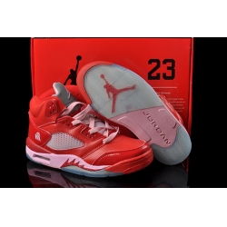 Air Jordan 5 V Shoes 2013 Womens DMP Edition Red Pink