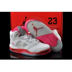 Air Jordan 5 V Shoes 2013 Womens DMP Edition White Pink