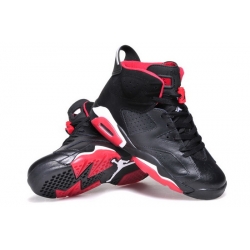 Air Jordan 6 Retro Classic Women Shoes Black Red